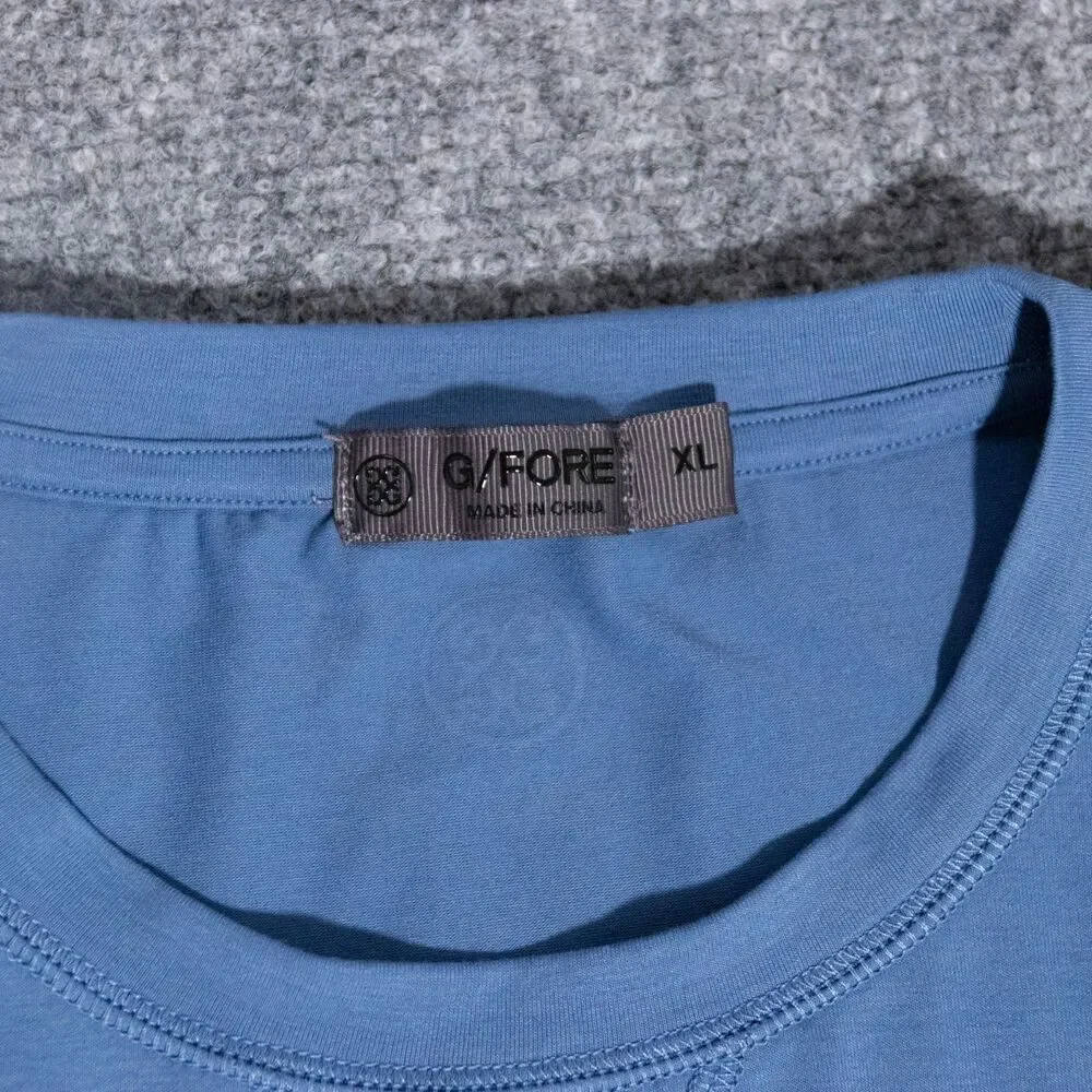 G/Fore Performance Pique Crewneck Mid Layer Shirt Mens XL Long Sleeve Stretch